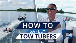 How to Safely Pull a Tube Behind a Boat [upl. by Sivolc]