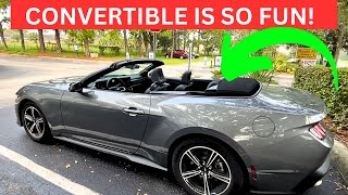 How To Open and Close The Convertible Top On 2024 S650 Mustang Convertible [upl. by Aicinoid]