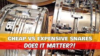 CHEAP vs EXPENSIVE SNARE DRUMS  Does It Matter [upl. by Fay]