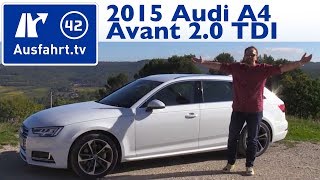 2015 Audi A4 Avant 20 TDI  Kaufberatung Test Review [upl. by Pan]