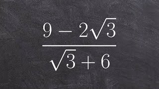 Rationalize the denominator to simplify a radical expression [upl. by Woodhead]