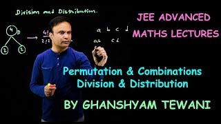 Permutation amp CombinationDivision amp Distribution  JEE Maths Videos  Ghanshyam Tewani  Cengage [upl. by Gnaw]