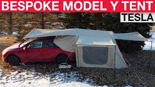 Take Your Tesla Model Y Camping to the Next Level with This Tent [upl. by Norling948]