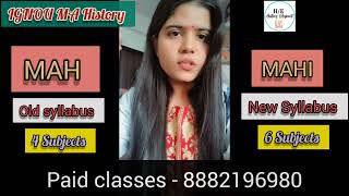 IGNOU MA History New Syllabus or Old syllabus IGNOU Exam 2024 ignoumahistoryclassesinenglish [upl. by Nosemyaj868]