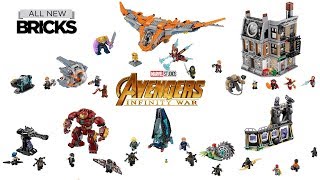 Lego Marvel Super Heroes Avengers Infinity War Compilation of All Sets Lego Speed Build [upl. by Nairoc]