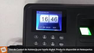 Reloj Control de Asistencia Biométrico  Carga y descarga datos [upl. by Llet]