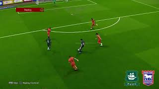 Plymouth Argyle vs Ipswich Highlights  EFL Championship 2324  PES 21 [upl. by Steffen]