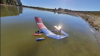 Micro Hydrostar  E20 class miniature freeflight floatplane [upl. by Hattie727]