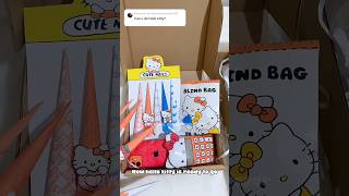 Packing hello kitty squishy order fake 🎀comment what to do next 👉🏻 papercraft sanrio shorts [upl. by Lewan]