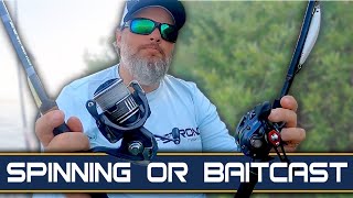 Baitcasting VS Spinning Reels Whats Right For YOU [upl. by Aiuqet]