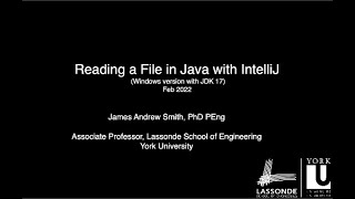 Reading a file in Java IntelliJ in Windows 10 [upl. by Pironi783]