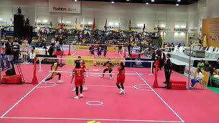 INDONESIA🇲🇨 VS MALAYSIA 🇲🇾 women team Sepak Takraw quotKings Cup 34quot tahun 2019 [upl. by Martens823]