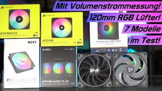 120mm RGB Lüfter Vergleich 2023 Corsair Arctic Lian Li ua im Lautstärke amp Luftstrom Test Teil 1 [upl. by Atikkin]