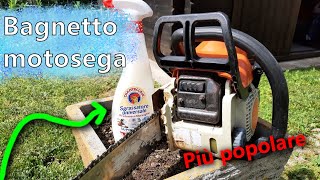 Bagnetto alla motosega con prodotto magico [upl. by Herta]