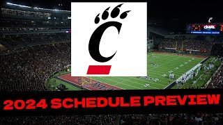 Cincinnati 2024 College Football Schedule PreviewProjected Record [upl. by Odnuges]