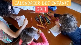 Le calendrier des enfants 2019  poutre du temps à colorier [upl. by Calie]