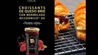 Croissants de queso  Mermelada sabor frutos rojos McCormick [upl. by Enaujed]