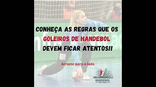 CONHEÇA AS REGRAS QUE OS GOLEIROS DE HANDEBOL DEVEM FICAR ATENTOS [upl. by Ahsienod]