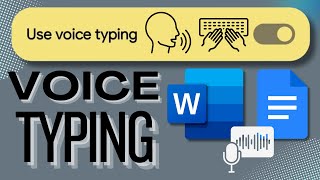 How To Use Voice Typing In Word And Google Docs 2024 [upl. by Alrad]