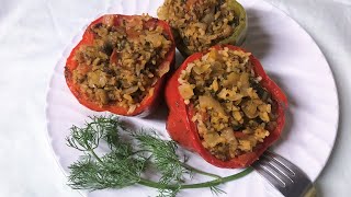 Authentic DOLMA  Armenian Vegetarian Stuffed Peppers amp Squash [upl. by Anirba]