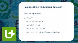 Exponentiële vergelijkingen [upl. by Llednik]