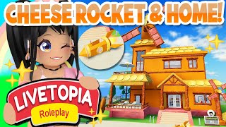 FREE CHEESE ROCKET amp MANSION in LIVETOPIA Roleplay roblox [upl. by Dew187]