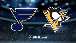 Pietrangelos two goals lead Blues past Pens in OT [upl. by Sualohcin744]