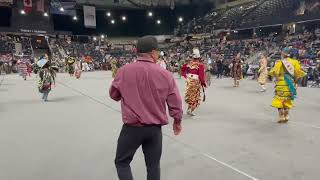 Jr Womens Jingle Group 2 Song 2  Red Deer Powwow 2023 Saturday Night Live [upl. by Sherry687]