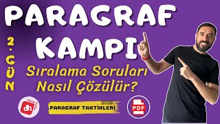 Paragrafta Sıralama Soruları Nasıl Çözülür  TAKTİKLERLE PARAGRAF KAMPI  Deniz Hoca [upl. by Verney]