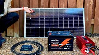 100 Watt Solar Panel Kit Setup for Complete Beginners  Start to Finish [upl. by Spratt399]