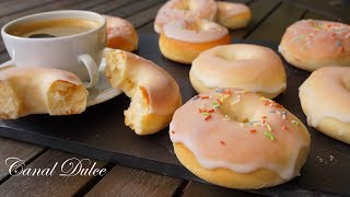 DONUTS O DONAS AL HORNO MUCHO MAS LIGERAS RECETA FÁCIL [upl. by Kellene]