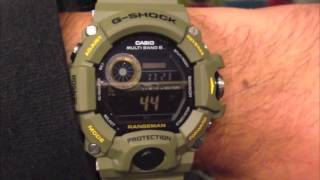 GShock GW9400 Rangeman Altimeter in an elevator [upl. by Ahsimrac]