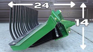 Limited Storage Space New Landscape Rake amp Blade for Subcompact Tractors [upl. by Okuy]