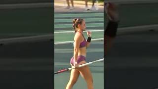 Oh my god Clara Fernandez polevault shorts [upl. by Ahsele]