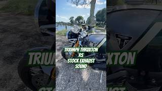 Triumph Thruxton RS exhaust sound check [upl. by Elon]