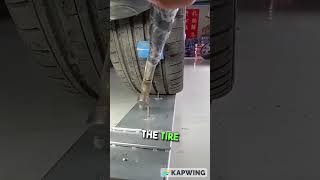 tire that never get punctured shortsviral tires car [upl. by Nylicaj]