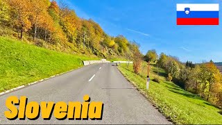 Driving from the Italian border to the capital of Slovenia Ljubljana  Part 1 [upl. by Enair54]