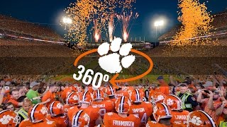 Clemson Football  Clemson 360° Team Entrance [upl. by Barri]