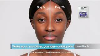 Olay Regenerist Retinol 24  Peptide Commercial  Youthful Skin Secrets tvcommercials olay [upl. by Acissehc517]