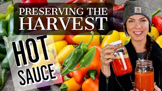 How to Make Fermented Hot Sauce  Preserving the Harvest [upl. by Nylarat]