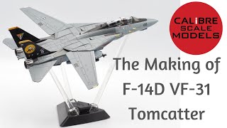 Calibre Wings Classic Cats CA721413 F14D Tomcat VF31 Tomcatter DieCast Scale Model Aircraft [upl. by Gerius]