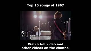 Top 10 songs of 1967 [upl. by Sebastian]