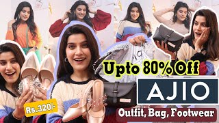 New Years Shopping Haul 😍 Ajio Collection Dresses Heels amp Bags  Super Style Tips [upl. by Ardnalak]