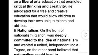 what was the difference between Mahatma Gandhi and Rabindranath Tagore in their approach towards edu [upl. by Aser681]