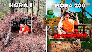 Sobreviví 7 días en Minecraft de la Vida Real  La Película [upl. by Aihsal]