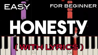 HONESTY  LYRICS   BILLY JOEL  SLOW amp EASY PIANO [upl. by Naujad484]