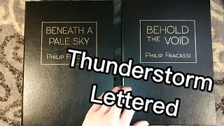 Unboxing Beneath a Pale Sky and Behold the Void by Philip Fracassi  Thunderstorm Books LETTERED [upl. by Iv]