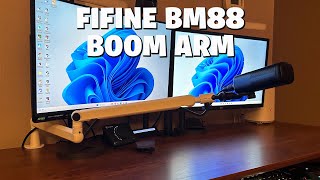 Unboxing and Setup Guide for the FIFINE BM88 Low Profile Microphone Boom Arm [upl. by Belayneh]