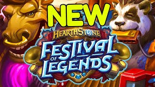 Hearthstones NEW Expansion Festival of Legends Early Access Gameplay [upl. by Agnot]