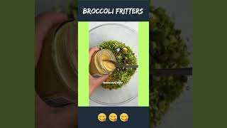 BROCCOLI FRITTERS RECIPE  veganrecipes govegan veeganophile [upl. by Roon]